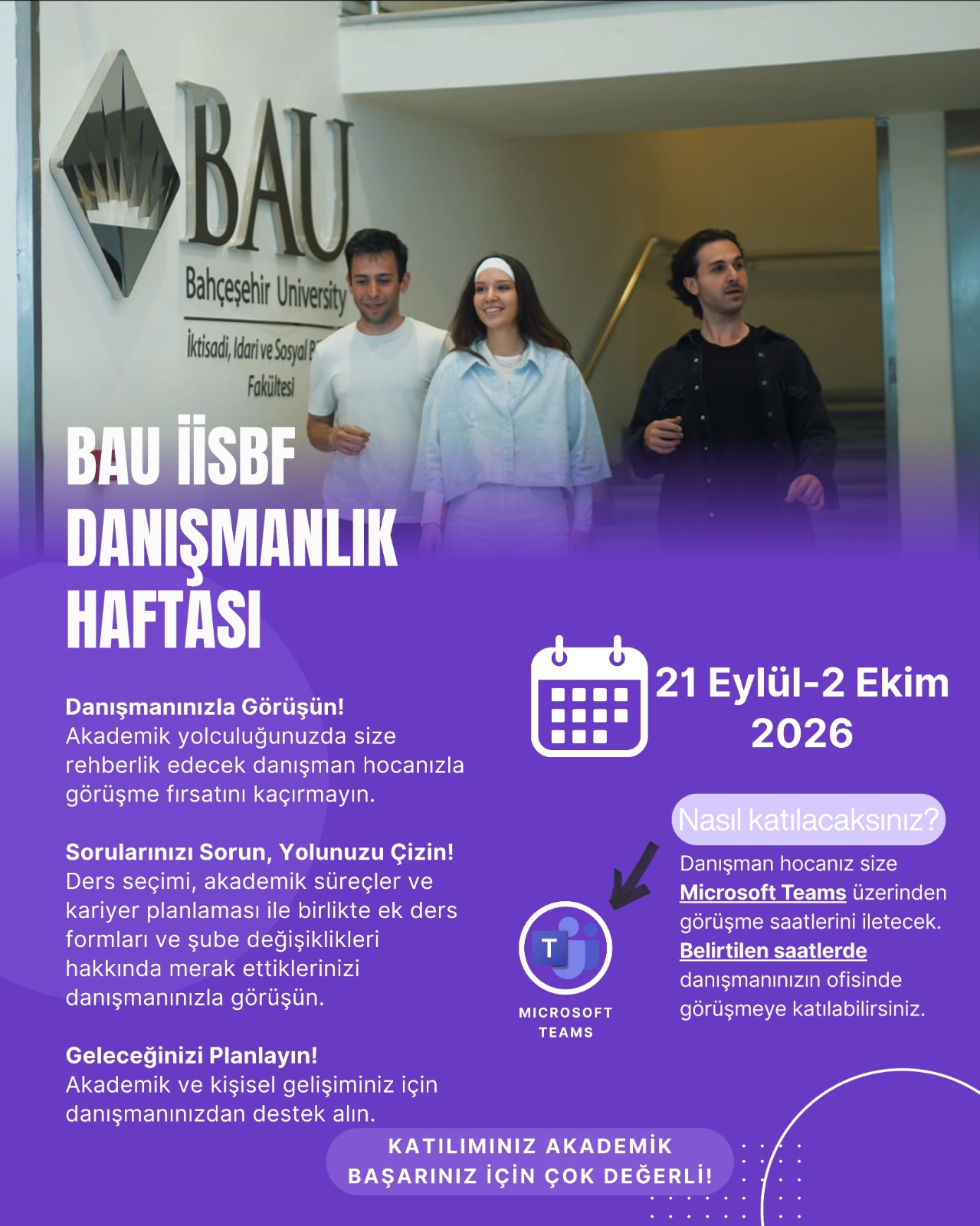 BAU İİSBF Danışmanlık Haftası Başlıyor